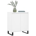 vidaXL Buffet Blanc 60x35x70 cm Bois d'ingénierie
