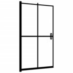 vidaXL Cabine de douche pliable ESG 120x140 cm Noir