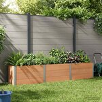 vidaXL Jardinière surélevée Marron 300 x 50 x 54 cm WPC et Aluminium