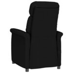 vidaXL Fauteuil électrique de massage Noir Similicuir daim