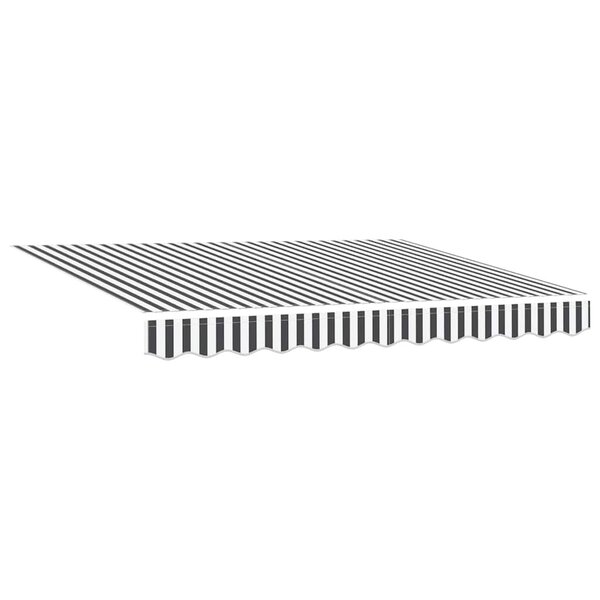 vidaXL Tissu de remplacement pour auvent pour cadre de 3 5x2 m anthracite et blanc