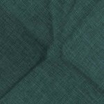 vidaXL Coussins de siège 4 Pièces Vert foncé 45 x 45 x 12 cm tissu