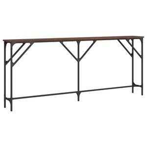 vidaXL Table console chêne marron 180x23x75 cm bois d'ingénierie