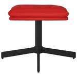 vidaXL Repose-pied Rouge bordeaux 60x60x36 cm Similicuir