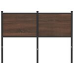 vidaXL Tête de lit chêne marron 120 cm bois d'ingénierie et acier