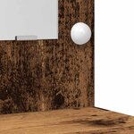vidaXL Ensemble de table de maquillage avec LED 3 Pièces Bois ancien