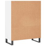 vidaXL Armoire à étagères blanc 69 5x32 5x90 cm bois d'ingénierie
