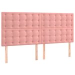 vidaXL Cadre de lit sans matelas rose 140x200 cm velours