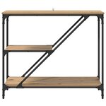 vidaXL Table console Chêne artisanal 88 5 x 30 x 75 cm