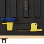 vidaXL Jeu d’outils de tournage indexables 12 Pièces 16x16 mm 100 mm