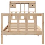vidaXL Lit bibliothèque sans matelas 90x190 cm bois de pin massif
