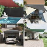 vidaXL Voile de parasol tissu oxford rectangulaire 2x3 5 m beige