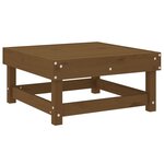 vidaXL Repose-pied de jardin marron miel bois de pin massif
