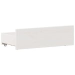 vidaXL Cadre de lit sans matelas avec tête de lit blanc 120x200 cm pin