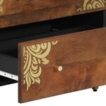 vidaXL Buffet 2 Pièces marron miel 60 x 33 x 75 cm Bois de mangue massif