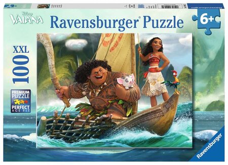 Ravensburger puzzle 100 p xxl - vaiana et maui / disney
