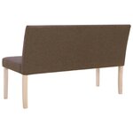 Banquette pouf tabouret meuble banc 139 cm marron polyester 3002084