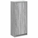 vidaXL Meuble de lavabo mural Sonoma gris 35 x 20 x 81 cm