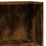 vidaXL Bibliothèque chêne fumé 40x24x76 cm bois d'ingénierie