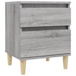 vidaXL Table de chevet Sonoma gris 40x35x50 cm