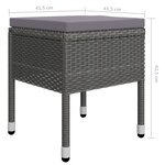 vidaXL Ensemble à manger de jardin 9 Pièces Gris