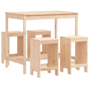 vidaXL Ensemble de bar de jardin 5 Pièces bois de pin massif