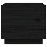 vidaXL Table basse Noir 40x50x35 cm Bois massif de pin