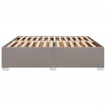 vidaXL Cadre de lit sans matelas taupe 180x200 cm tissu