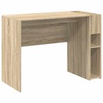 vidaXL Bureau Chêne Sonoma 109 x 50 x 78 cm Bois d'ingénierie