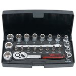 Ks tools ensemble de douilles 23 pièces / 1/4 pouce