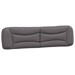 vidaXL Cadre de lit avec LED sans matelas gris 200x200 cm