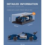 Mould King 27002 - Ensemble de construction de mini-voitures de sport de la police Barricade