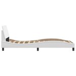 vidaXL Cadre de lit sans matelas blanc 90x190 cm similicuir
