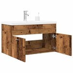 vidaXL Ensemble de meubles salle de bain 2 Pièces bois d'ingénierie