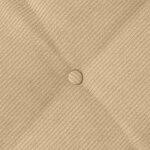 vidaXL Coussin de Dos Vert gris 50 x 45 cm Tissu en velours côtelé