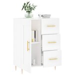 vidaXL Buffet blanc 69 5x34x90 cm bois d'ingénierie