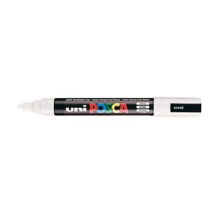 Marqueur pointe conique moyenne posca pc5m 1 8 - 2 5mm blanc x 6 posca
