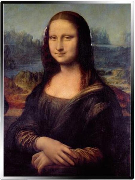 Pièce de monnaie en Cuivre g 62.2 (2 oz) Millésime Famous Paintings Medals MONA LISA