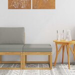 vidaXL Hocker d'extérieur Bois d'Acacia Massif Blanc