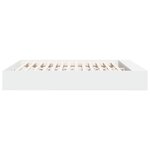 vidaXL Cadre de lit sans matelas blanc 180x200 cm