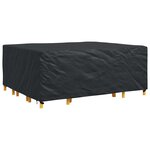 vidaXL Housse pour mobilier d'extérieur Noir 250 x 210 x 90 cm 600D