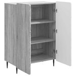 vidaXL Buffet Sonoma gris 66 x 34 5 x 92 cm Bois d'ingénierie