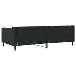 vidaXL Lit de repos sans matelas noir 100x200 cm tissu