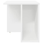 vidaXL Table d'appoint 2 Pièces Blanc 37 x 32 x 40 cm Bois d'ingénierie
