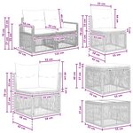 vidaXL Ensemble de canapé de jardin 12 Pièces Gris polyrotin