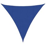 vidaXL Voile d'ombrage 160 g/m² triangulaire bleu 4 5x4 5x4 5 m PEHD