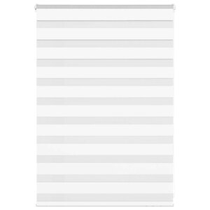 vidaXL Store zèbre blanc 110x100 cm largeur du tissu 105 9cm polyester