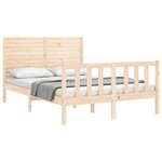 vidaXL Cadre de lit sans matelas bois de pin massif
