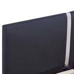 vidaXL Cadre de lit Noir Similicuir 140x200 cm