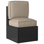 vidaXL Set de coussins de palette 2 Pièces Taupe 50 x 50 x 12 cm